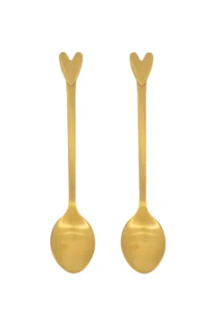 set van 2 lepeltjes hartje