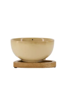 set van 2 pannenonderzetters hout hartje