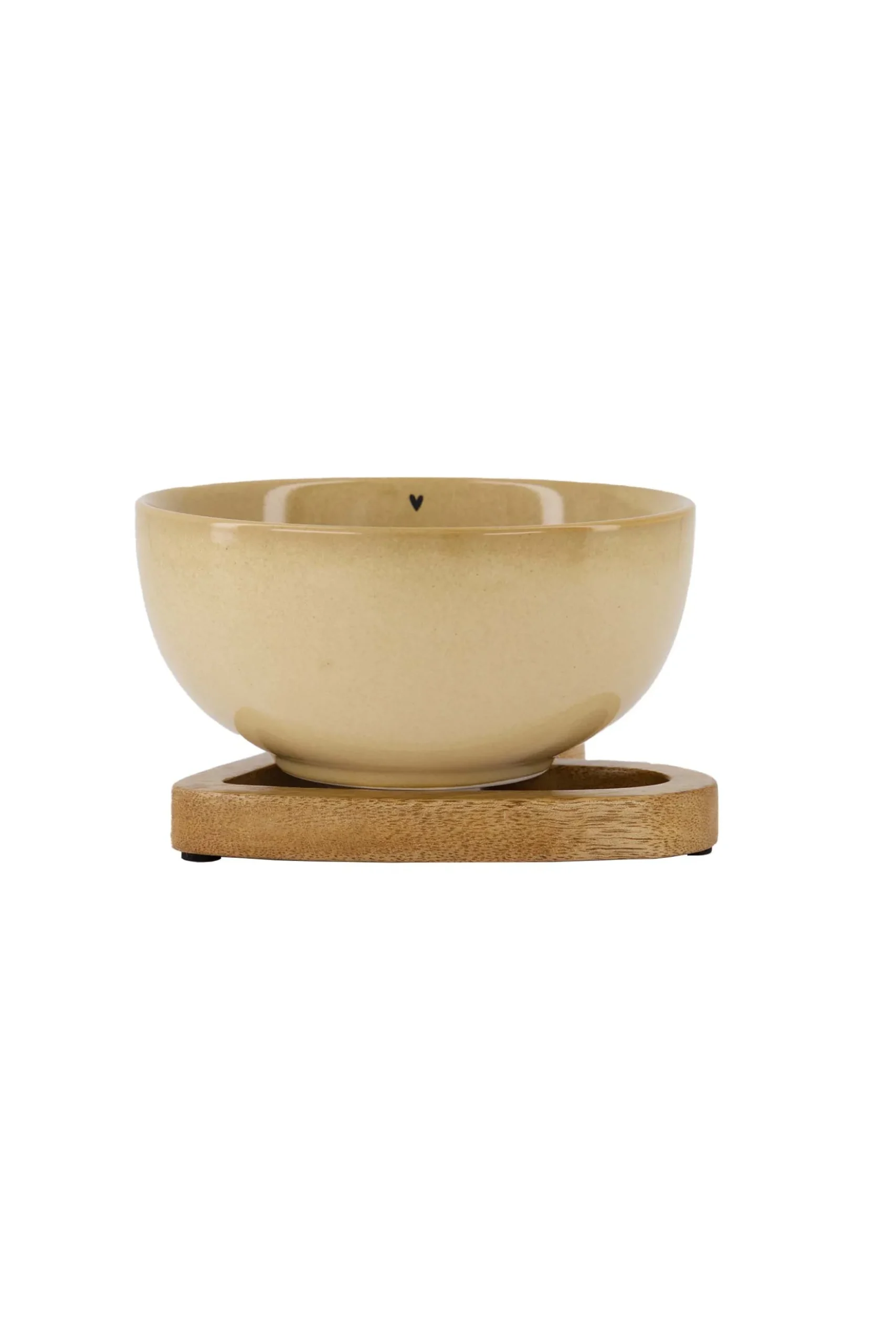 set van 2 pannenonderzetters hout hartje