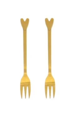 set van 2 vorkjes hartje