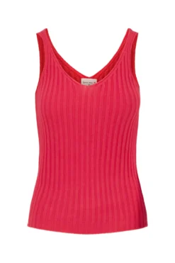 singlet gebreid in rib