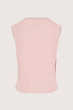 singlet met lurex boord