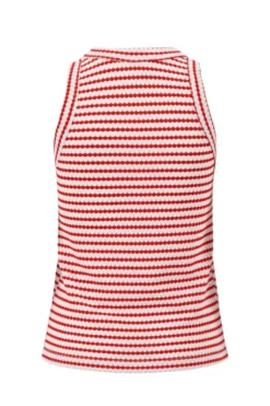 singlet met streep in structuur materiaal
