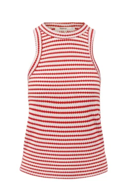 singlet met streep in structuur materiaal