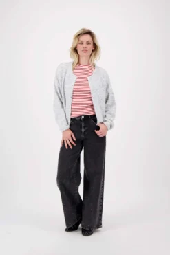 singlet met streep in structuur materiaal