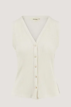 singlet rib met knopen
