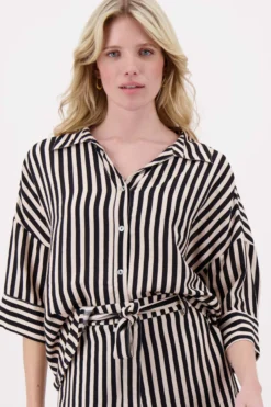streep blouse 1/2 mouw