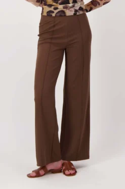 stretch broek met naad