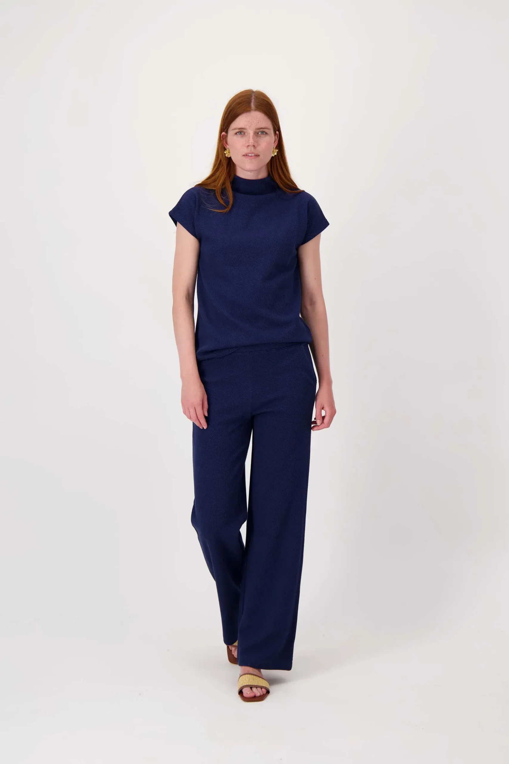 structuur broek met stretch