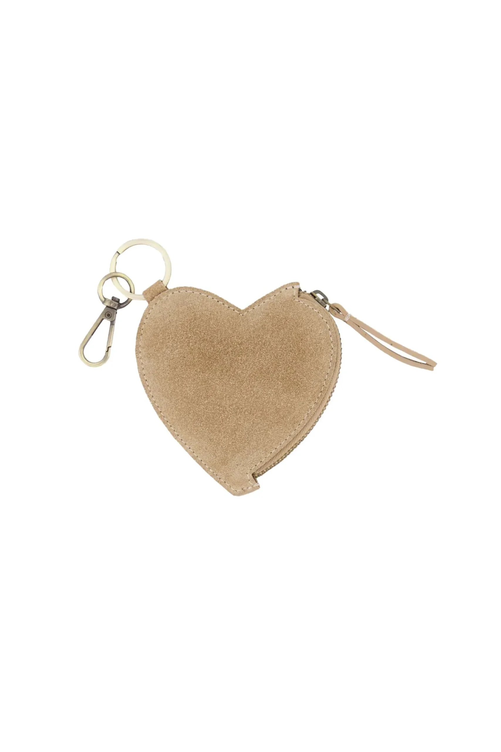 suede hartjes portemonnee