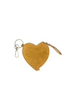 suede hartjes portemonnee