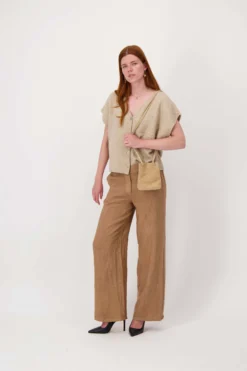 suede mini tasje