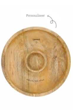 tapasschaal hout enjoy naturel