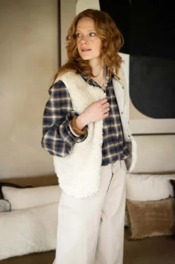 teddy gilet