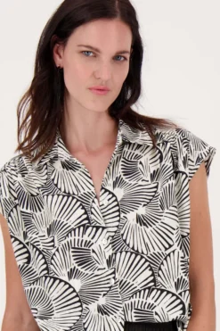 top met grafische print