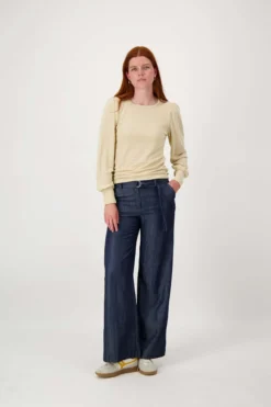 Top met lange mouwen shimmer