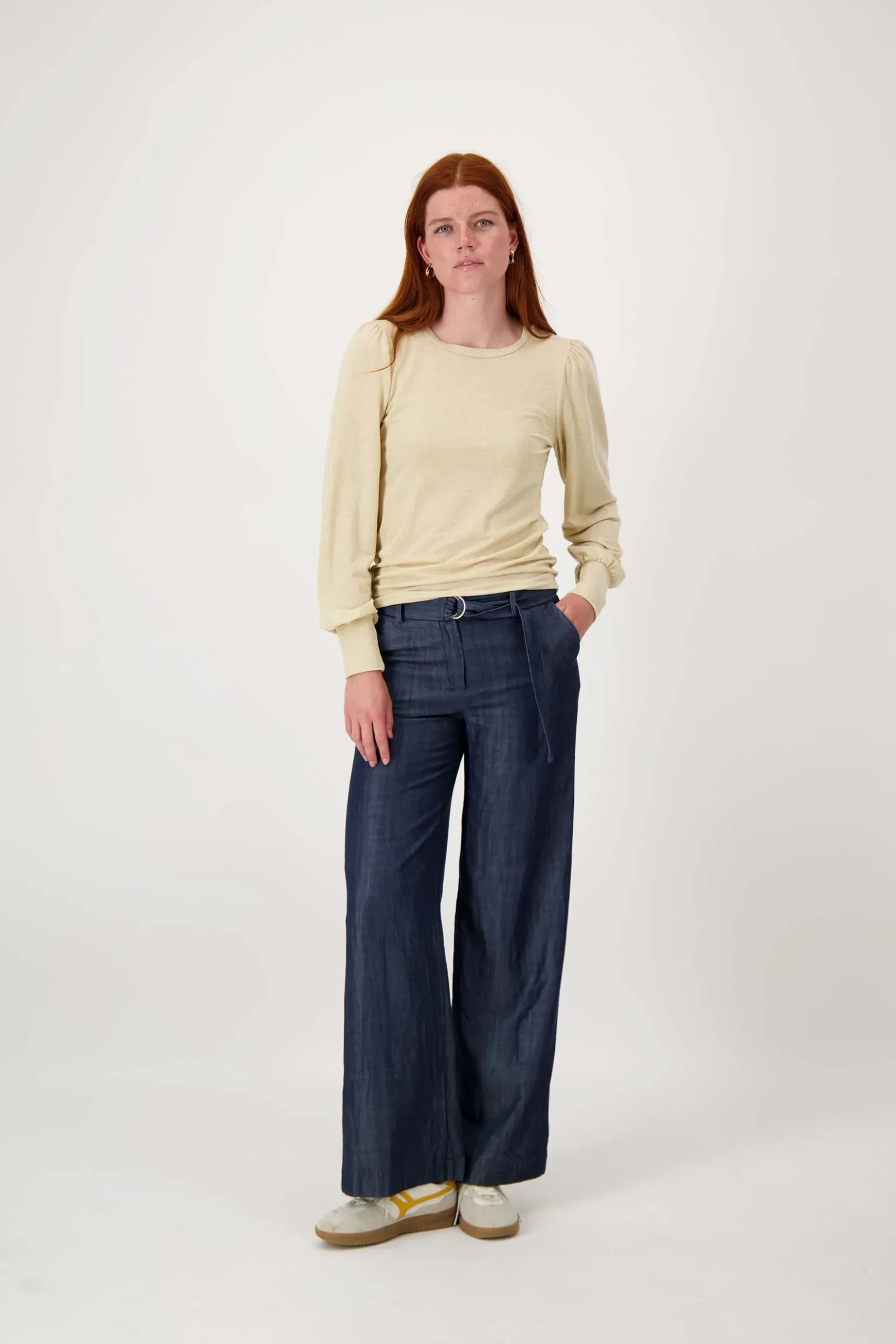 Top met lange mouwen shimmer