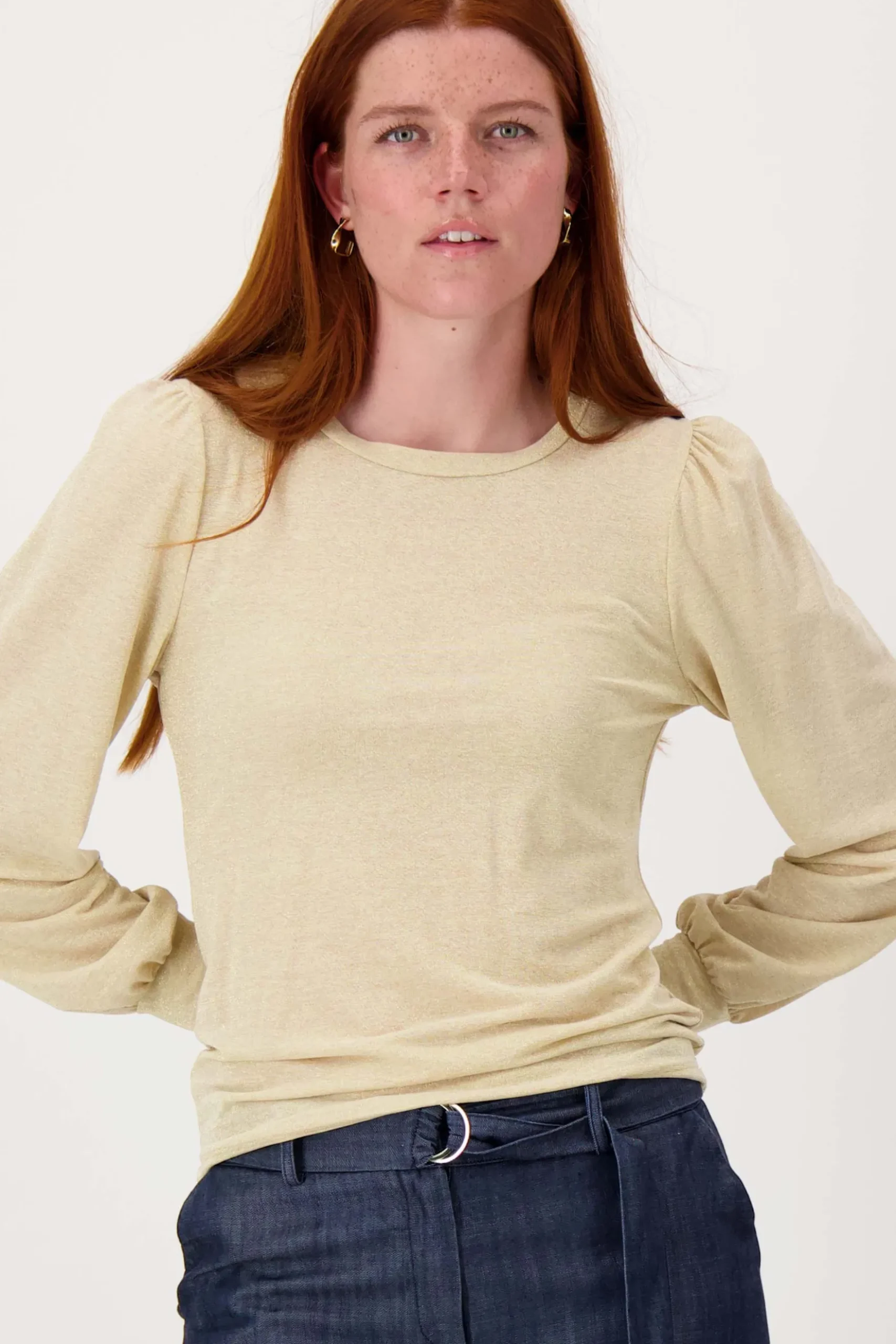 Top met lange mouwen shimmer