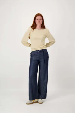 Top met lange mouwen shimmer