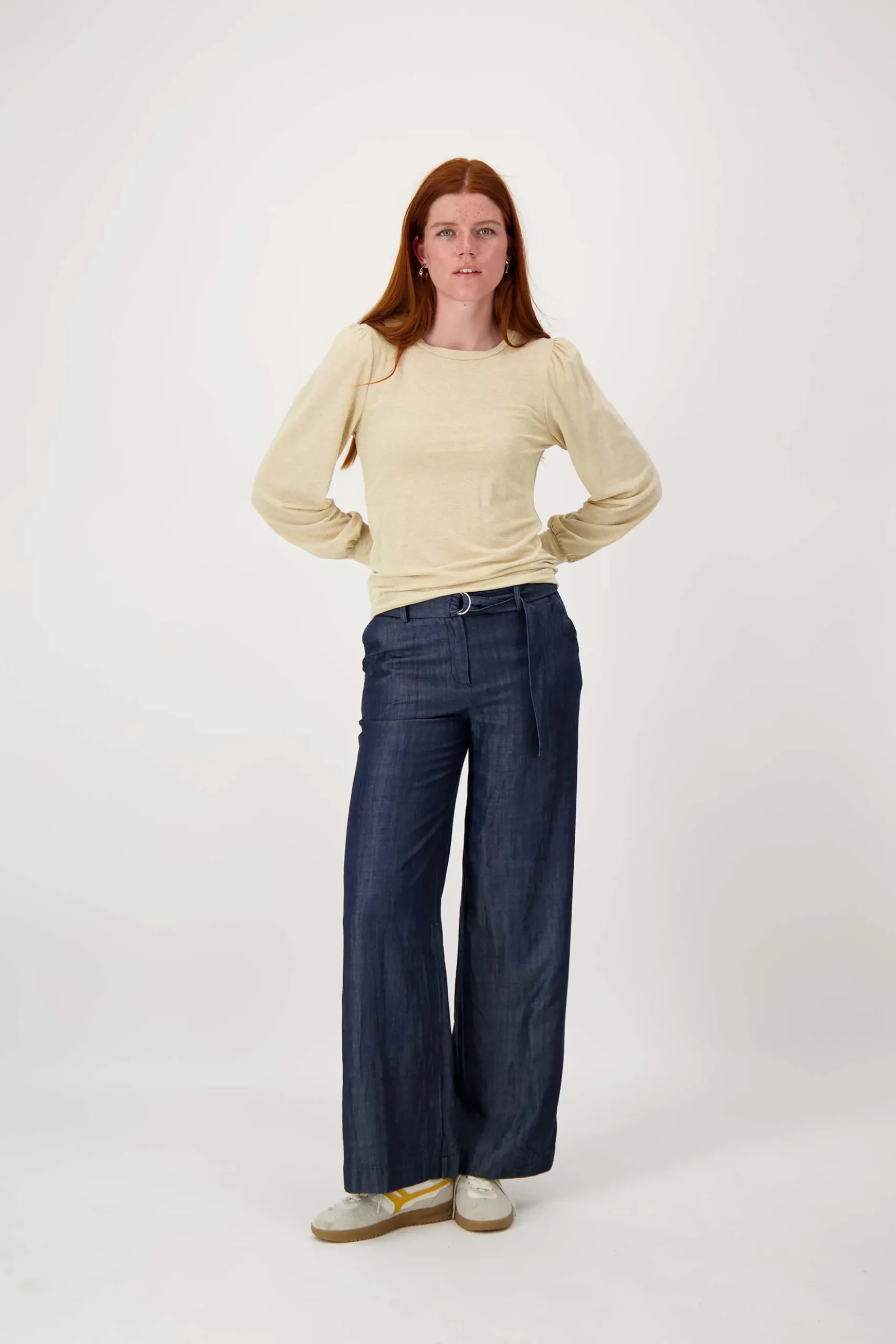 Top met lange mouwen shimmer
