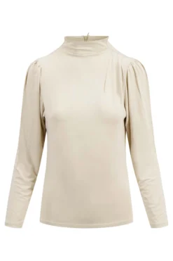 top met plooi detail