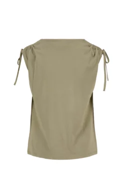 top met schouder detail strik