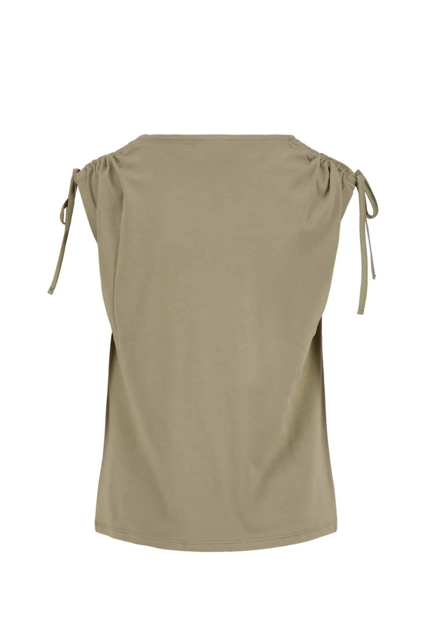 top met schouder detail strik