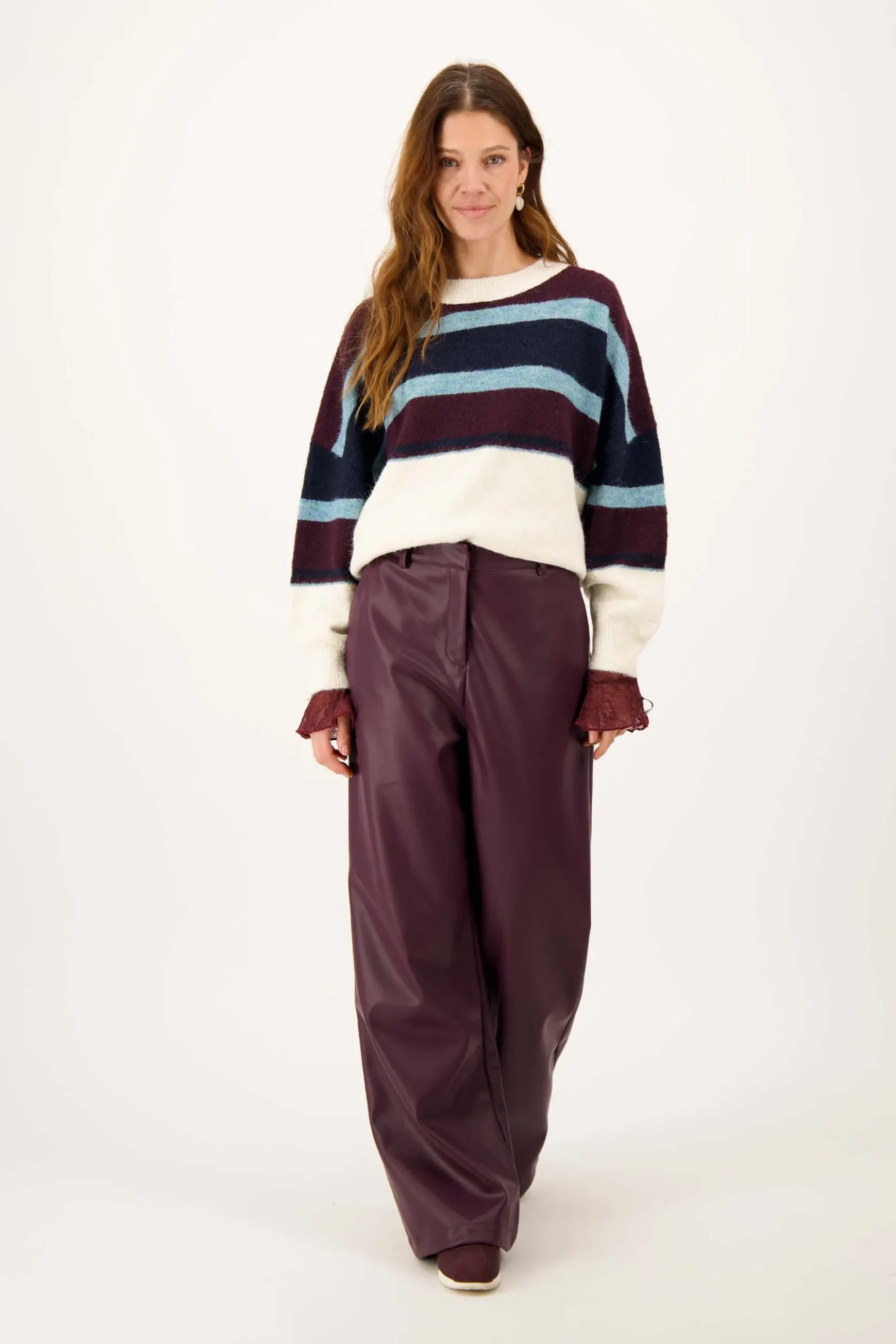 trui met blok streep colourblock