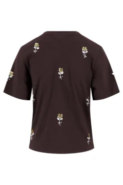 t-shirt met allover kralen korte mouw