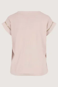 t-shirt met opengewerkte details