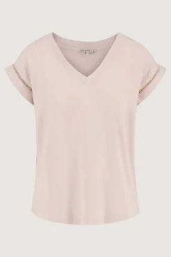 t-shirt met opengewerkte details