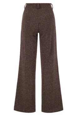 tweed stretch broek met naad middenvoor