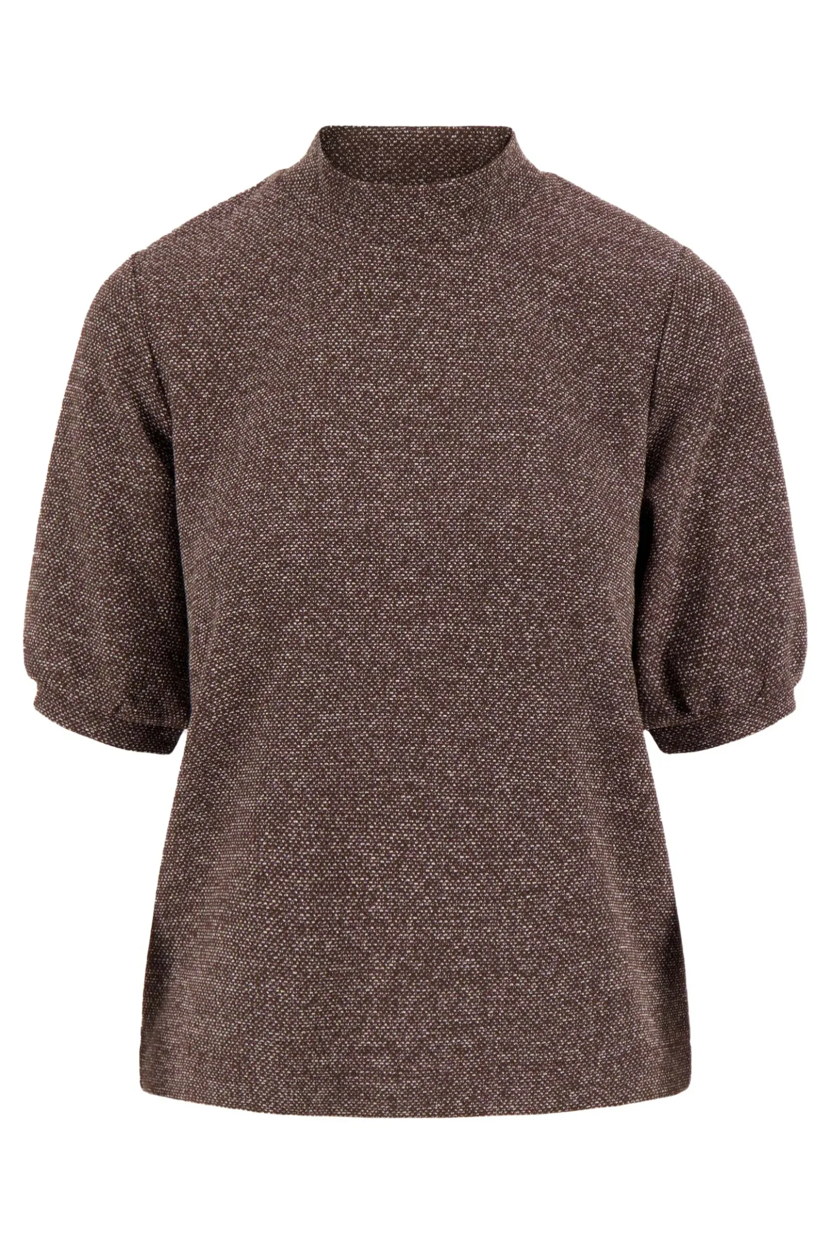 tweed stretch turtle top