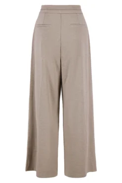 twill broek met stretch schuine band