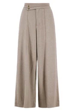 twill broek met stretch schuine band