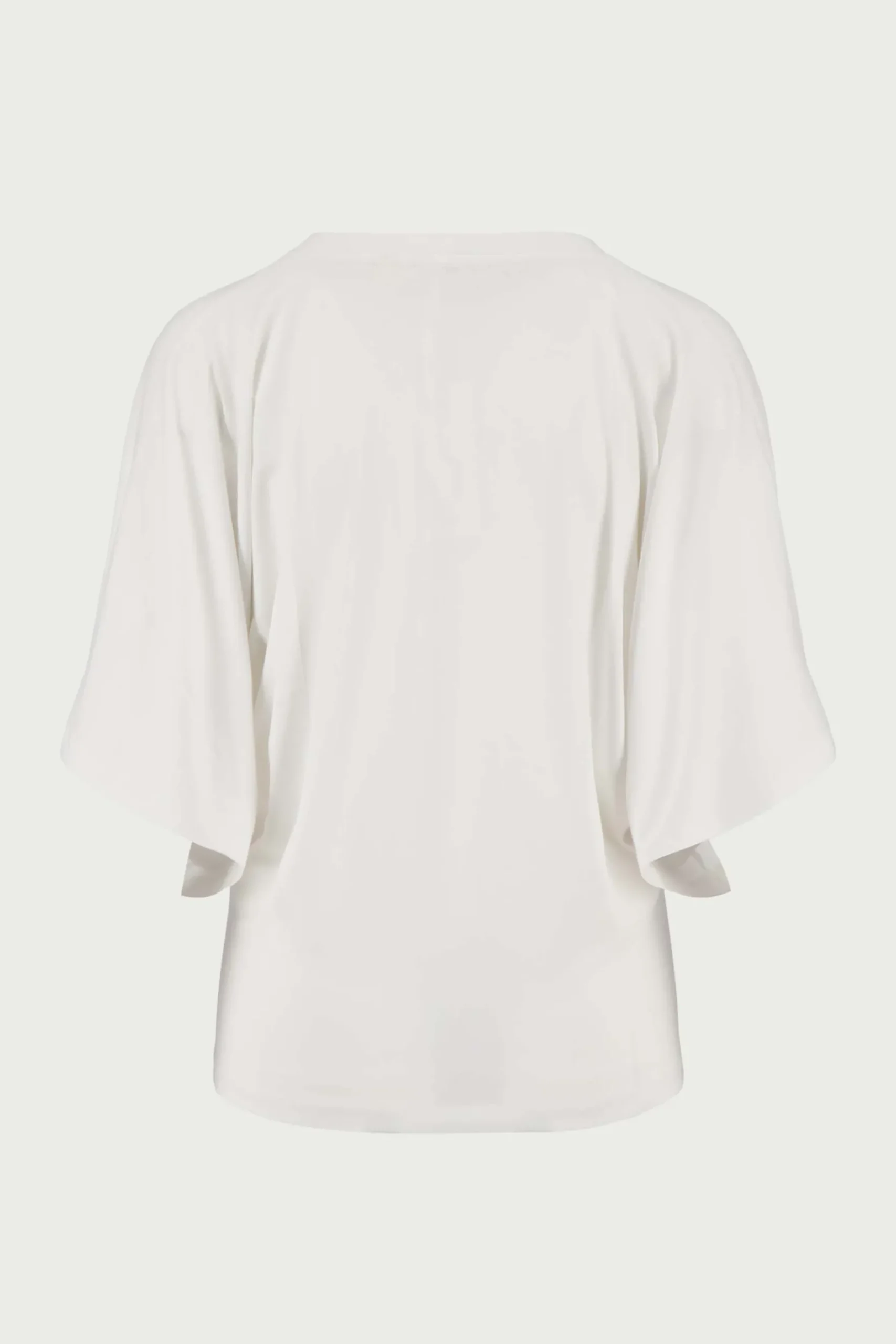 V hals T-shirt wijde mouw met Zusss embroidery