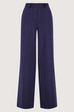 visgraat denim broek met stretch