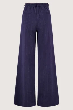 visgraat denim broek met stretch