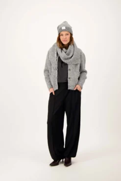 visgraat jacquard vest