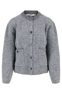 visgraat jacquard vest
