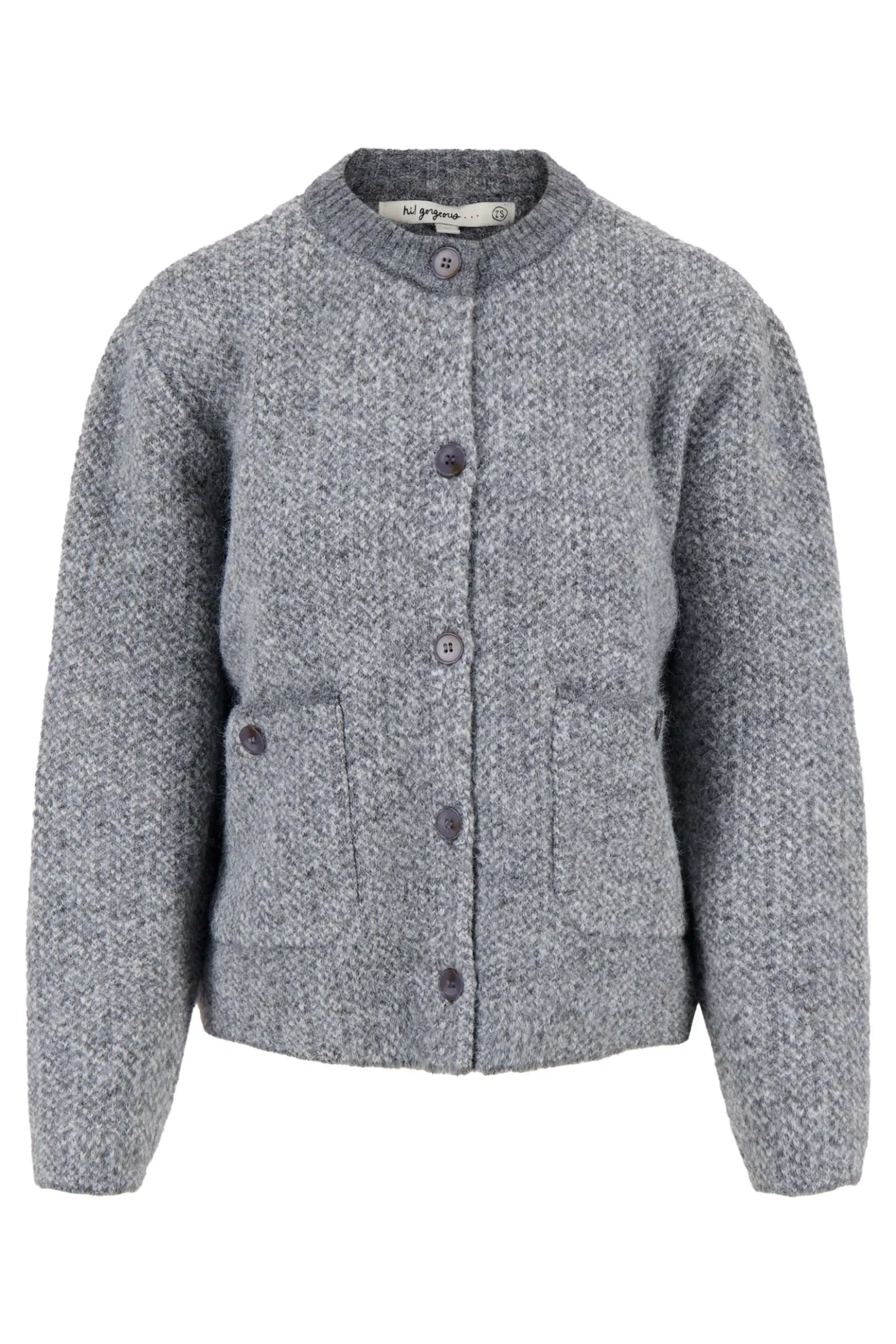 visgraat jacquard vest