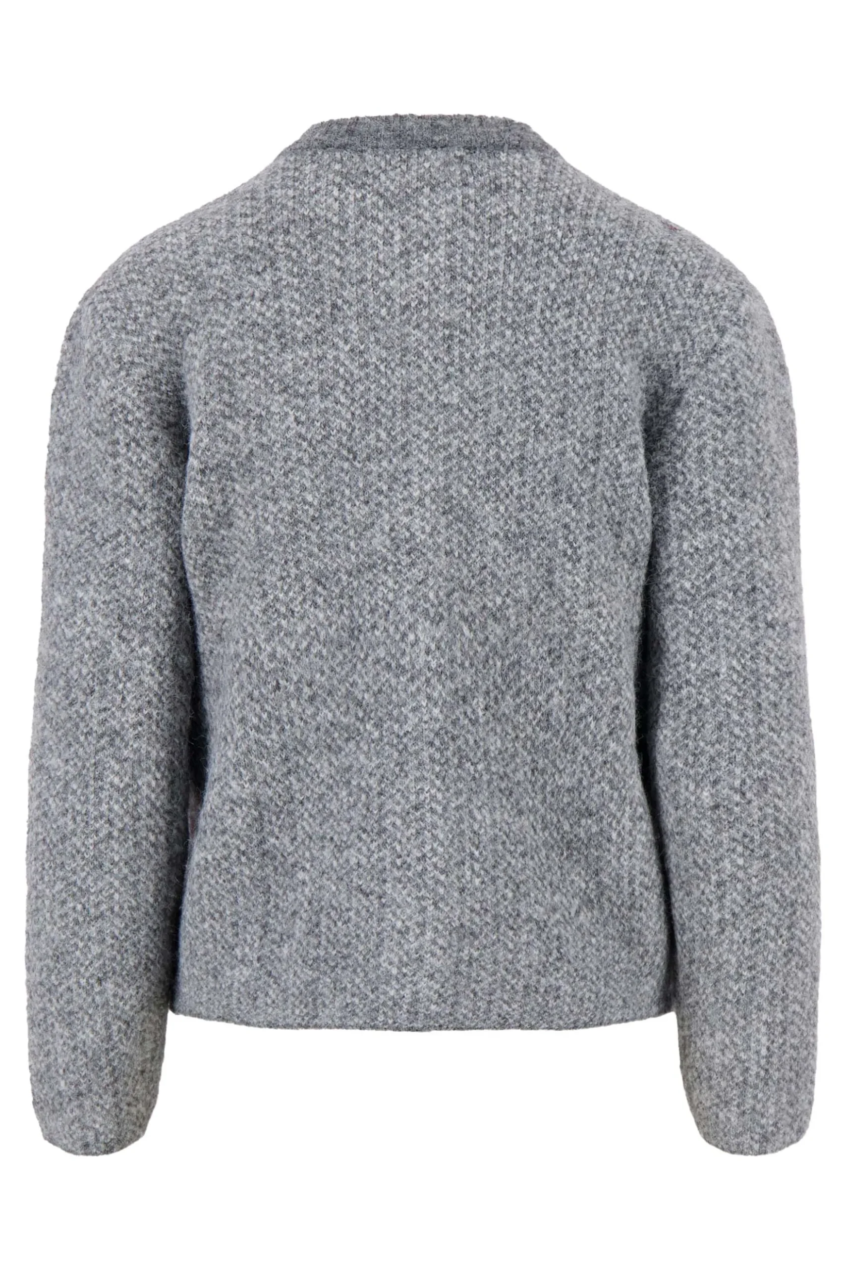 visgraat jacquard vest