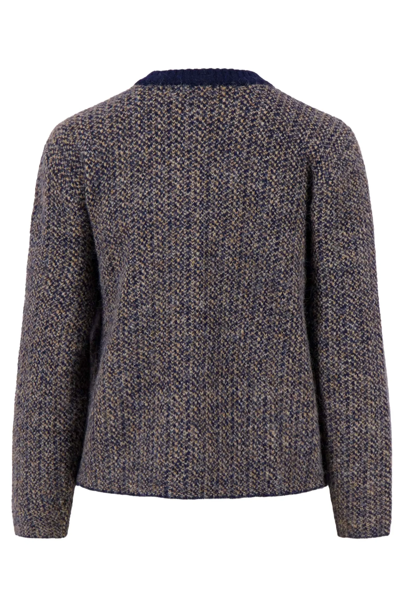 visgraat jacquard vest