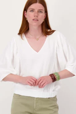 vleermuis blouse linnenlook