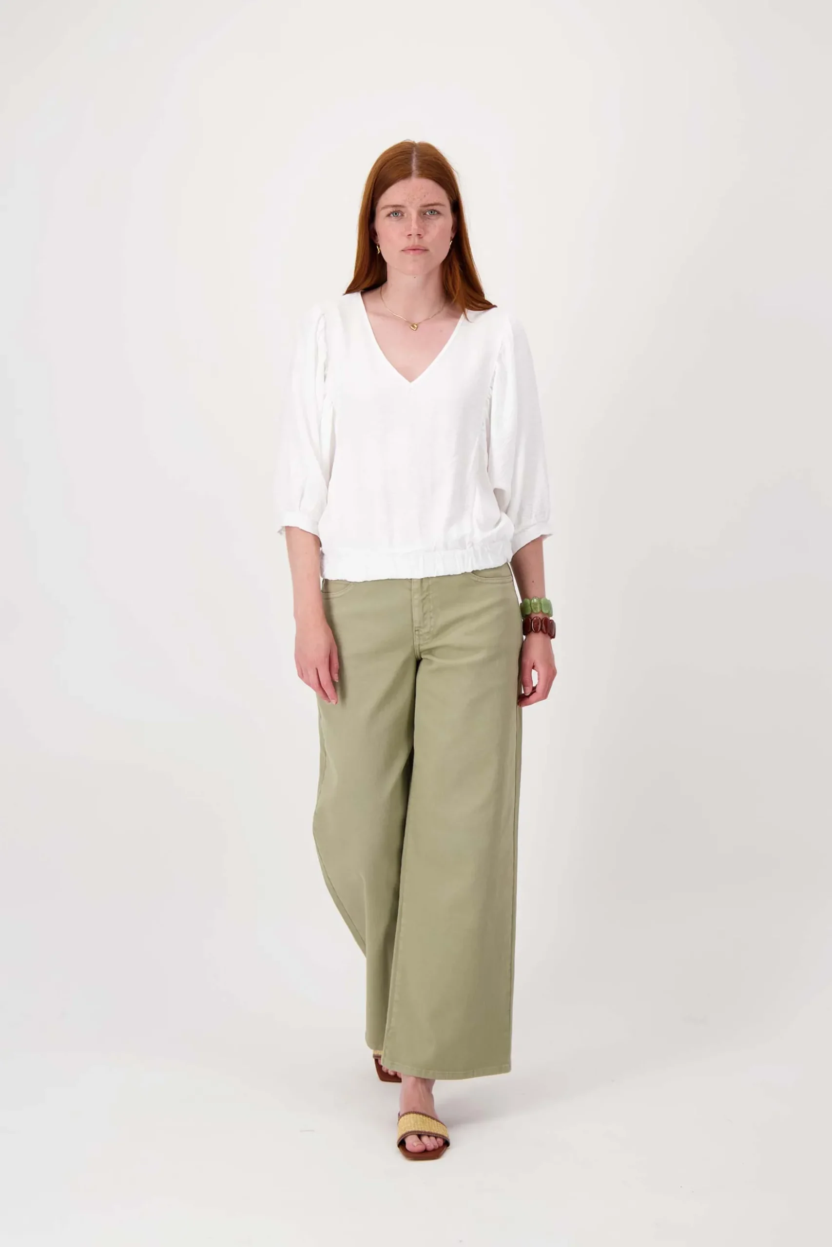 vleermuis blouse linnenlook