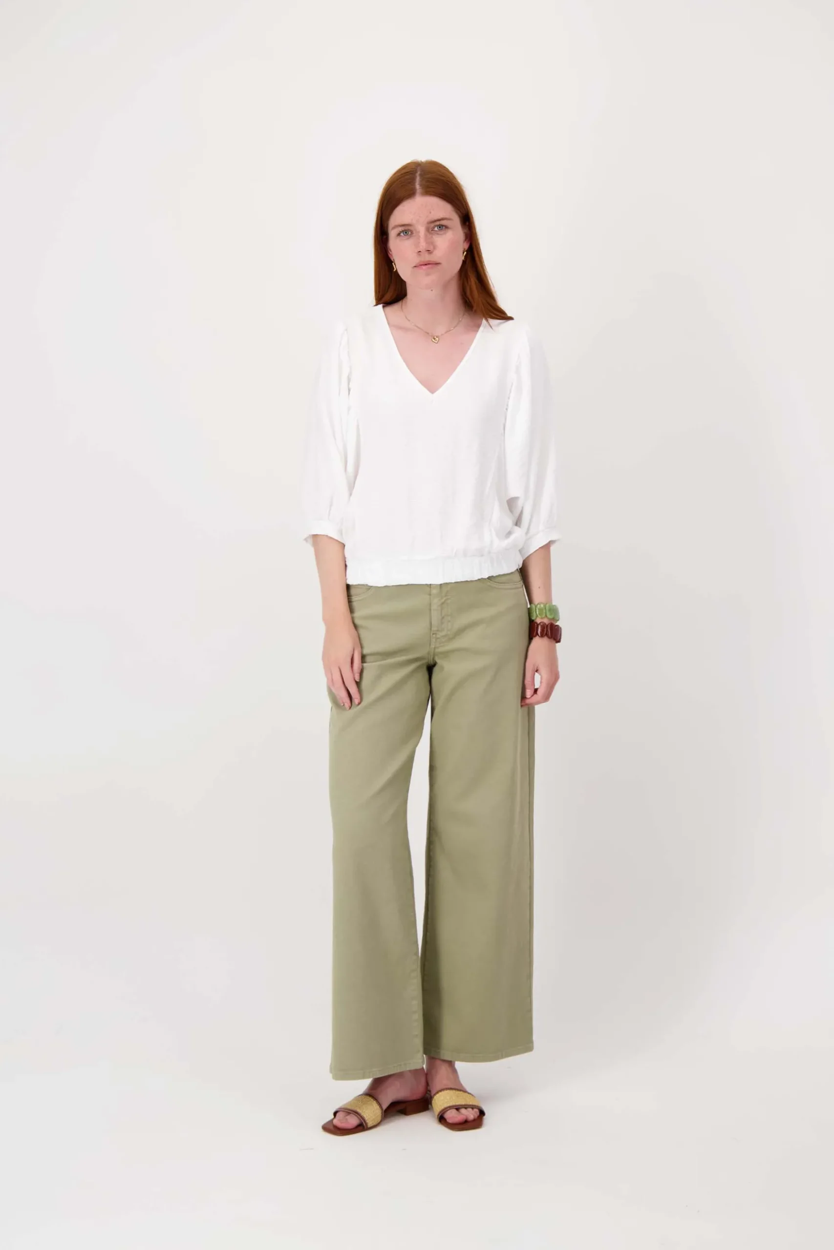 vleermuis blouse linnenlook