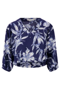 vleermuis blouse met print
