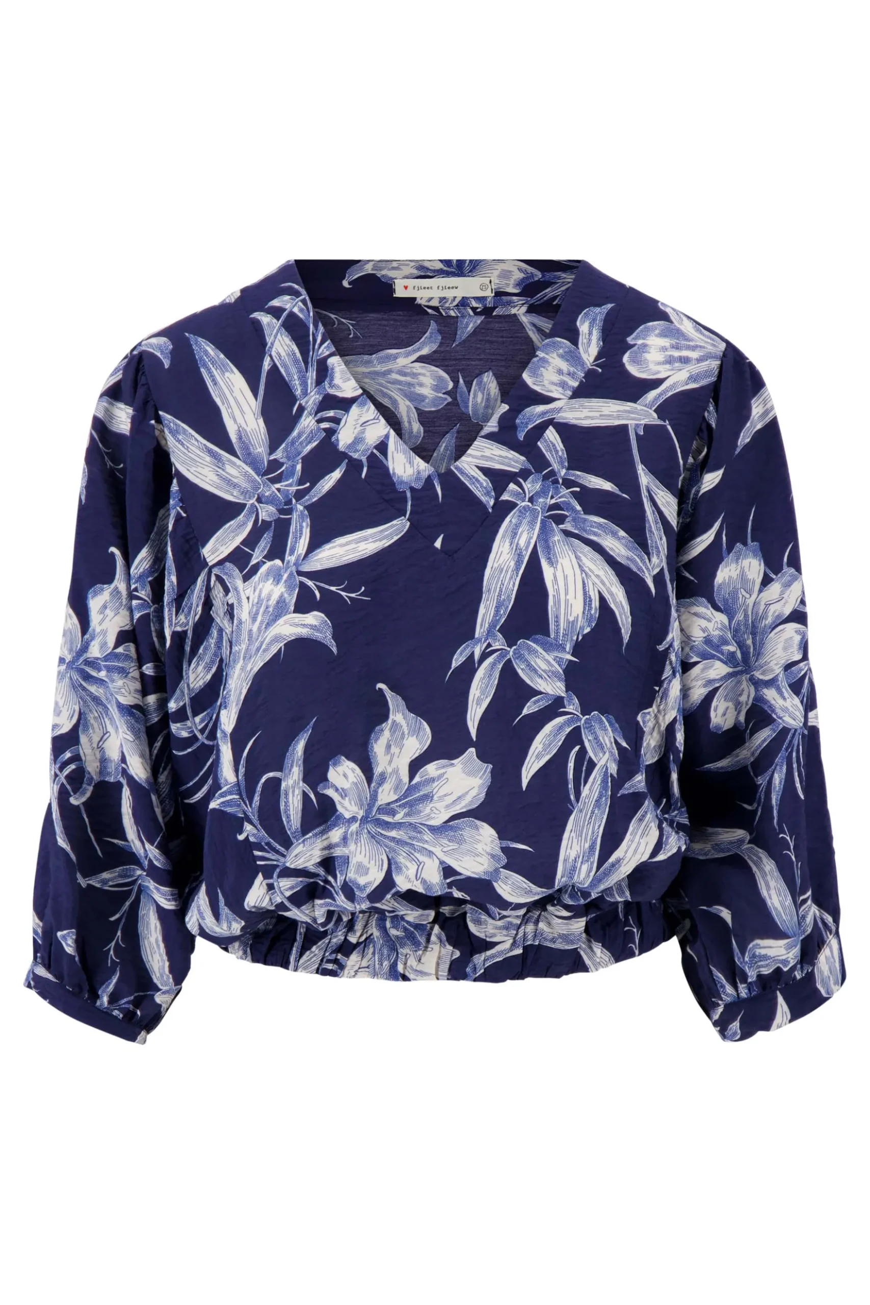 vleermuis blouse met print
