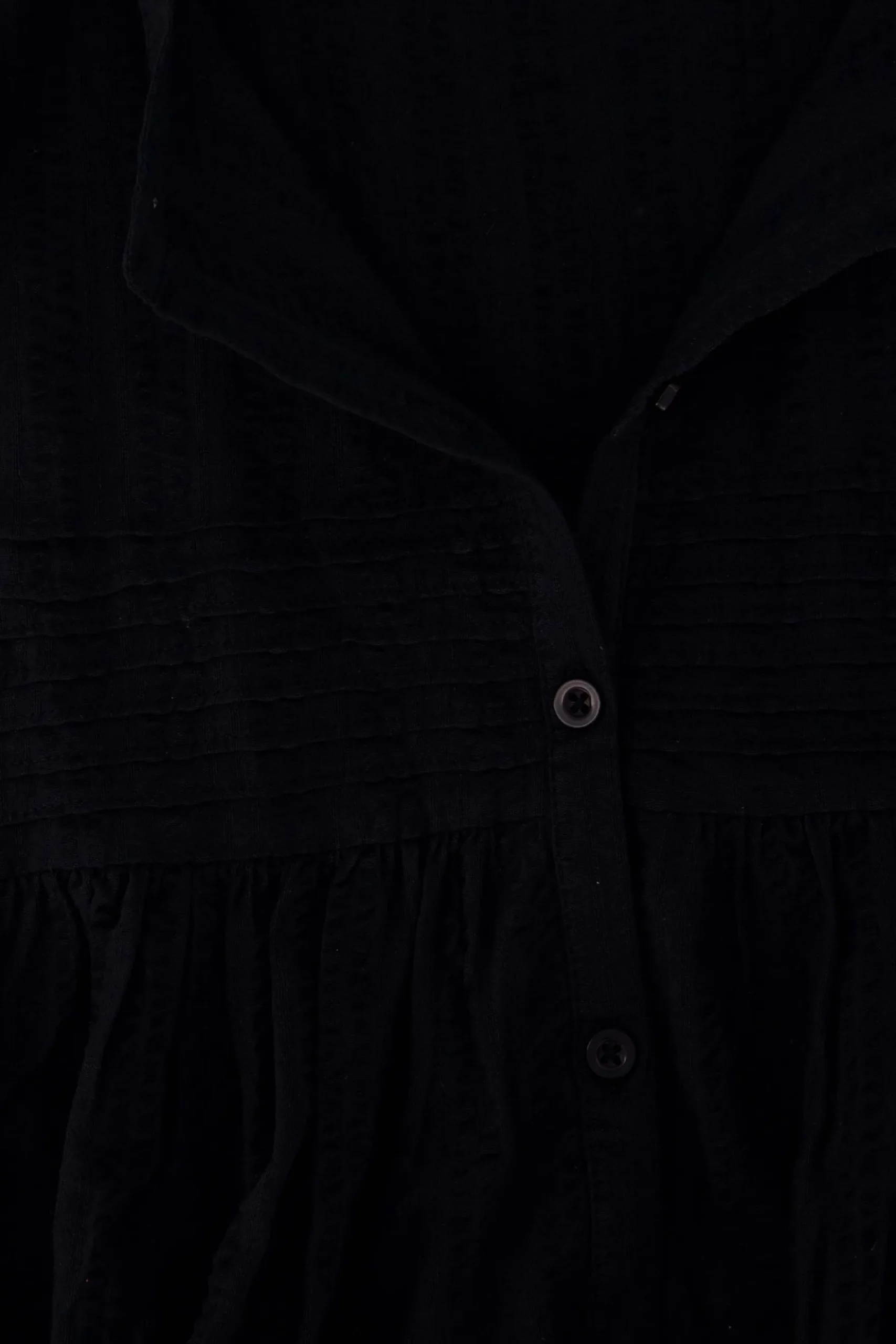voile blouse met structuur streep