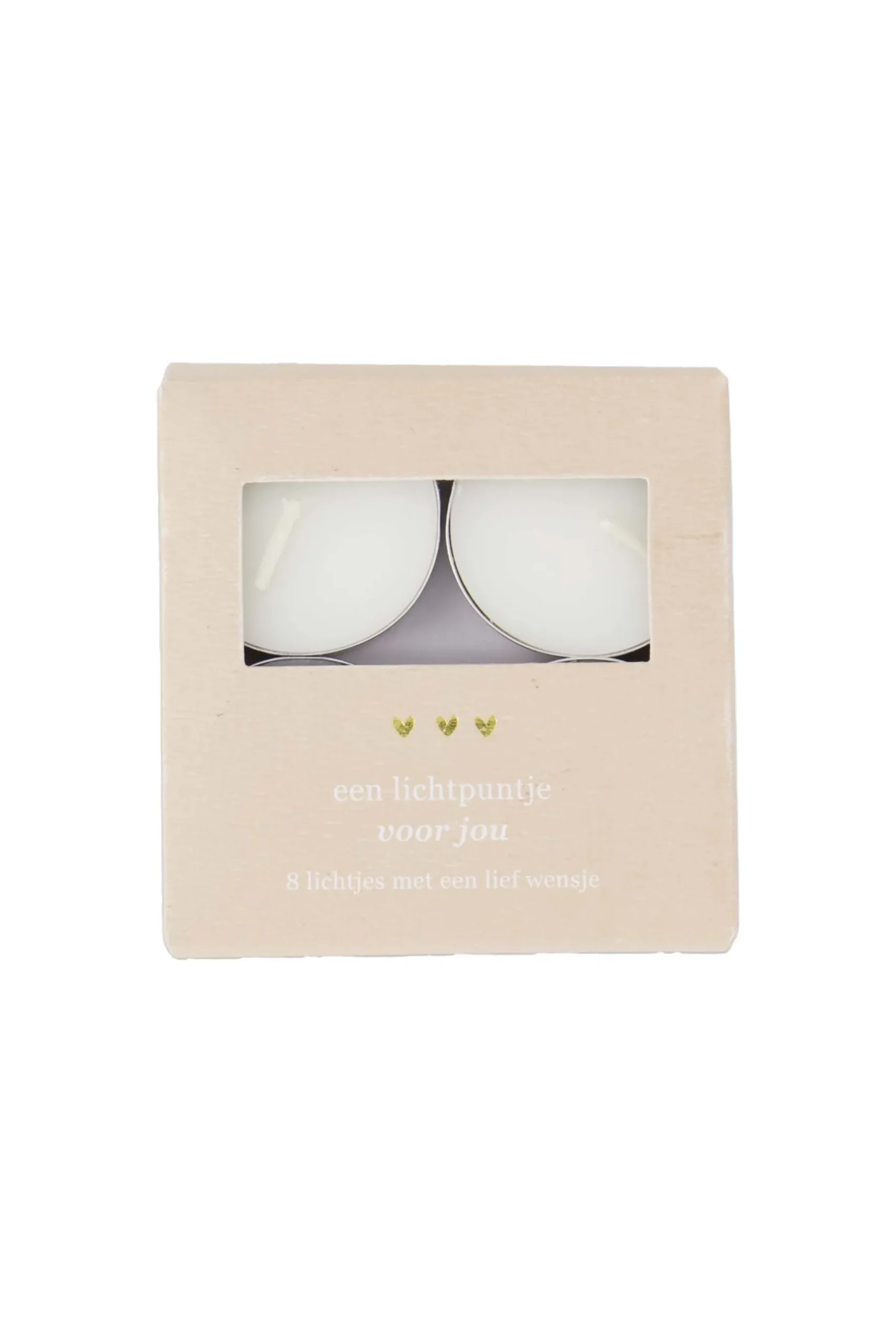 waxinelichtjes in doosje een lichtpuntje voor jou